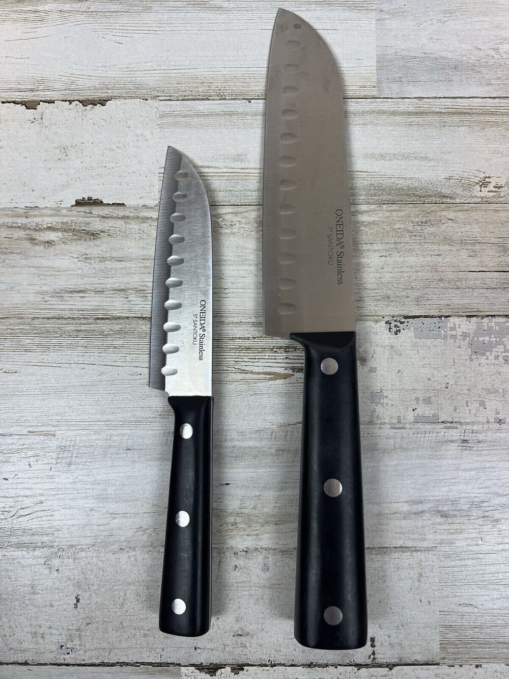 Oneida Classic Santoku Knife Set 5” & 7” Stainless Steel Kitchen Knives